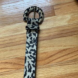 Free people textured cowgirl print belt